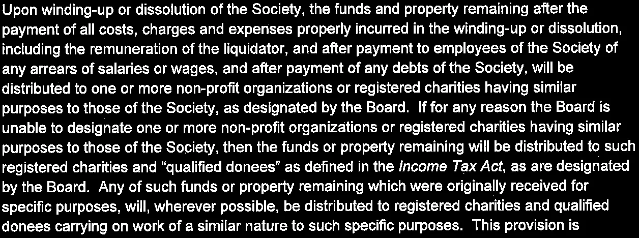 Section 16.1 Dissolution
