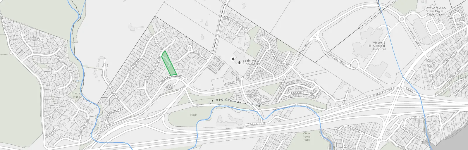Helmcken Centennial Park map