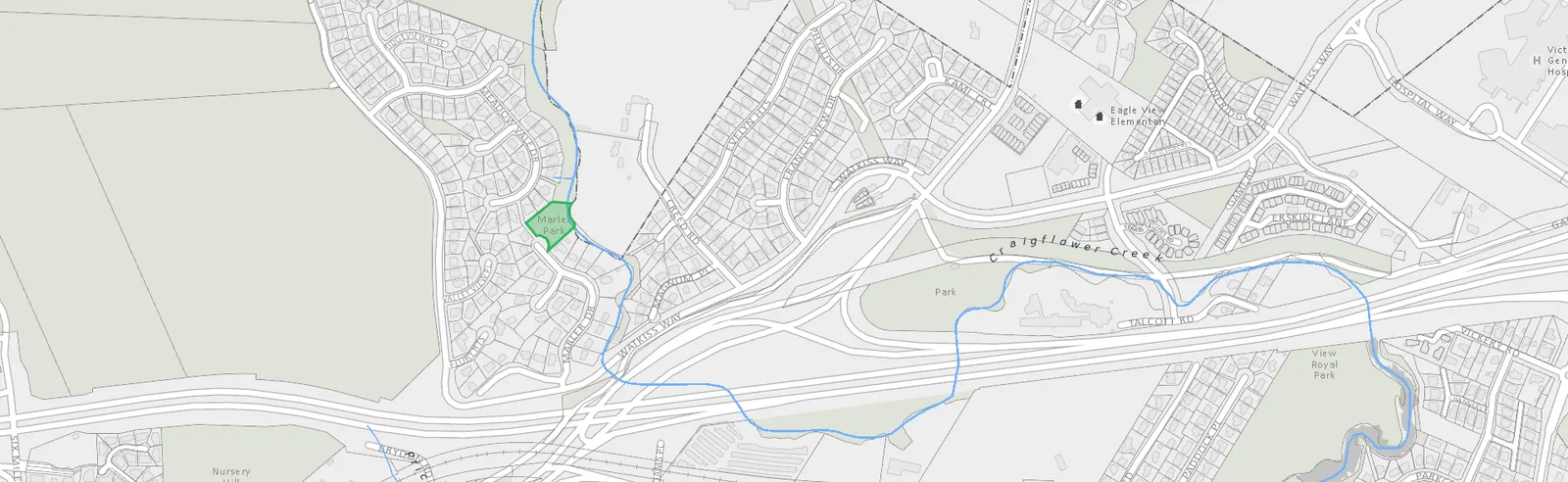 Parkcrest Park map