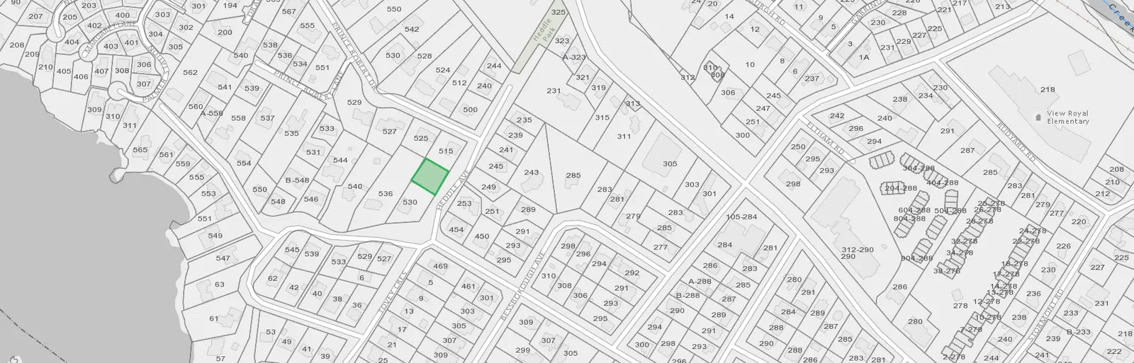 Portage Inlet Connector Park map