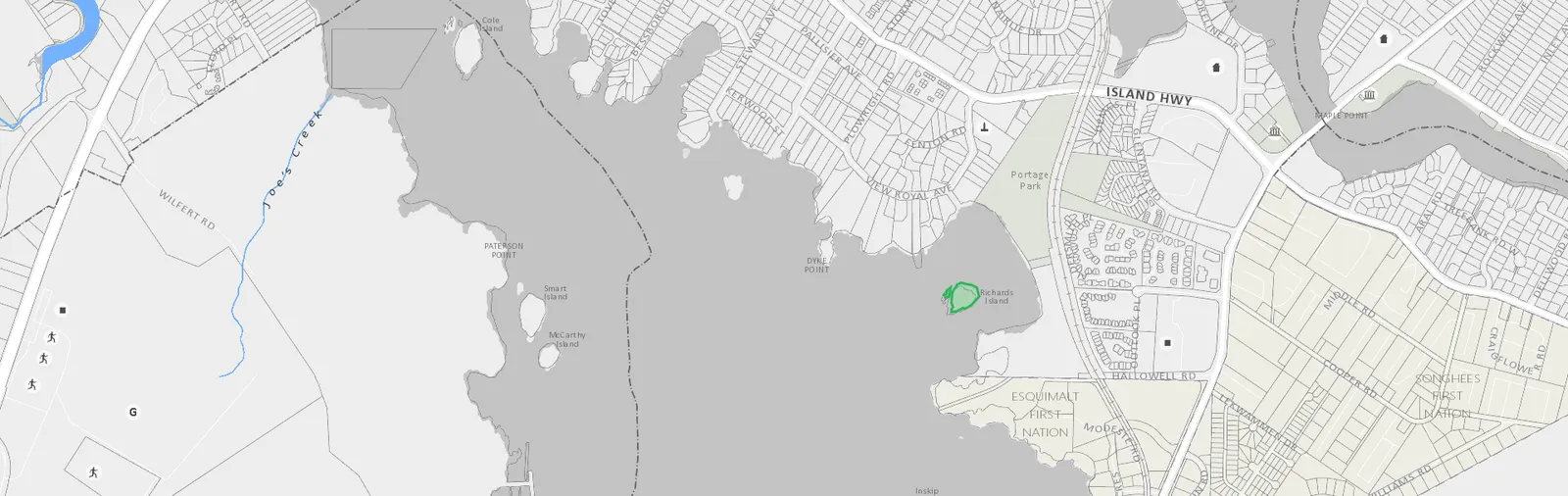 Thetis Lake Regional Park map