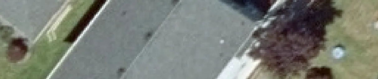 Aerial view crop of a dark roof section