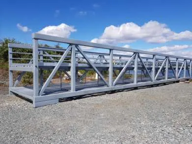 Metal trestle structure for Jetty 2 and 3