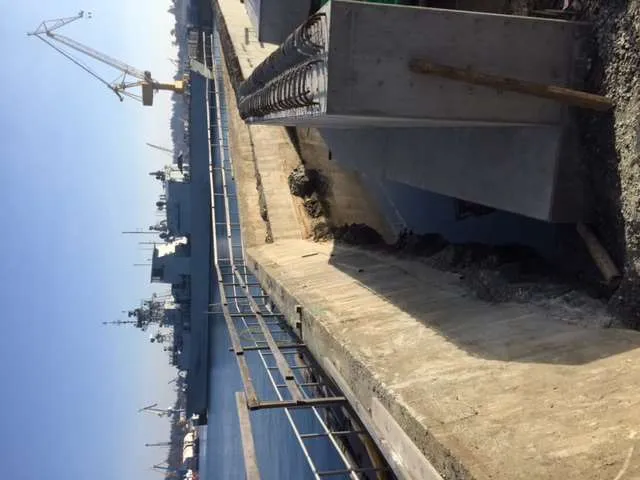 Concrete formwork for the utilities corridor extension