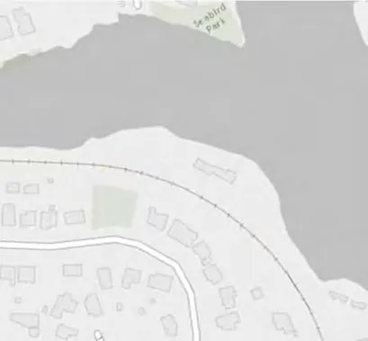 Map detail showing lots 214, 218, 222