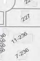 Map detail showing lot 227 and units 11-236, 7-236