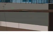 Rendered South Elevation with balcony details