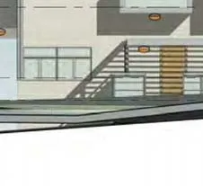 Detail of accessible ramp to front door