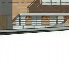 Detail of top level terrace