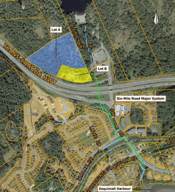 Figure 2-1 Project Site aerial map showing Lot A and Lot B boundaries