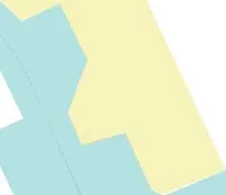 Detail of grey-green shaded catchment area