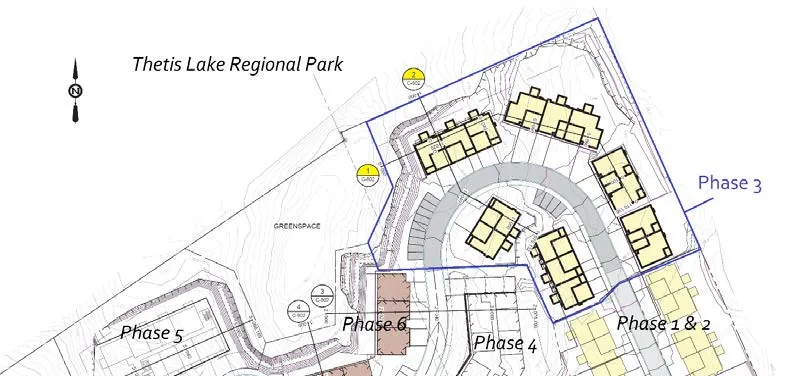Phase 3 site plan highlighting the location of the pad mounted transformer (PMT)