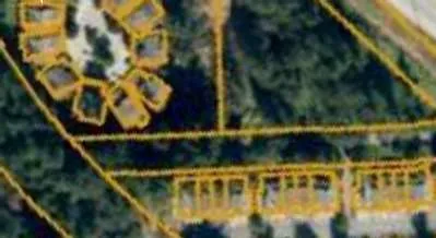 Aerial photograph of the development area with property lines and key locations highlighted, including No. 7 Erskine Lane, Victoria General Hospital, Galloping Goose Regional Trail, Trans-Canada Highway, and Helmcken Road.