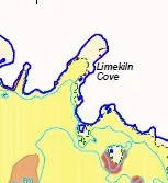 Substrate type map of Limekiln Bay