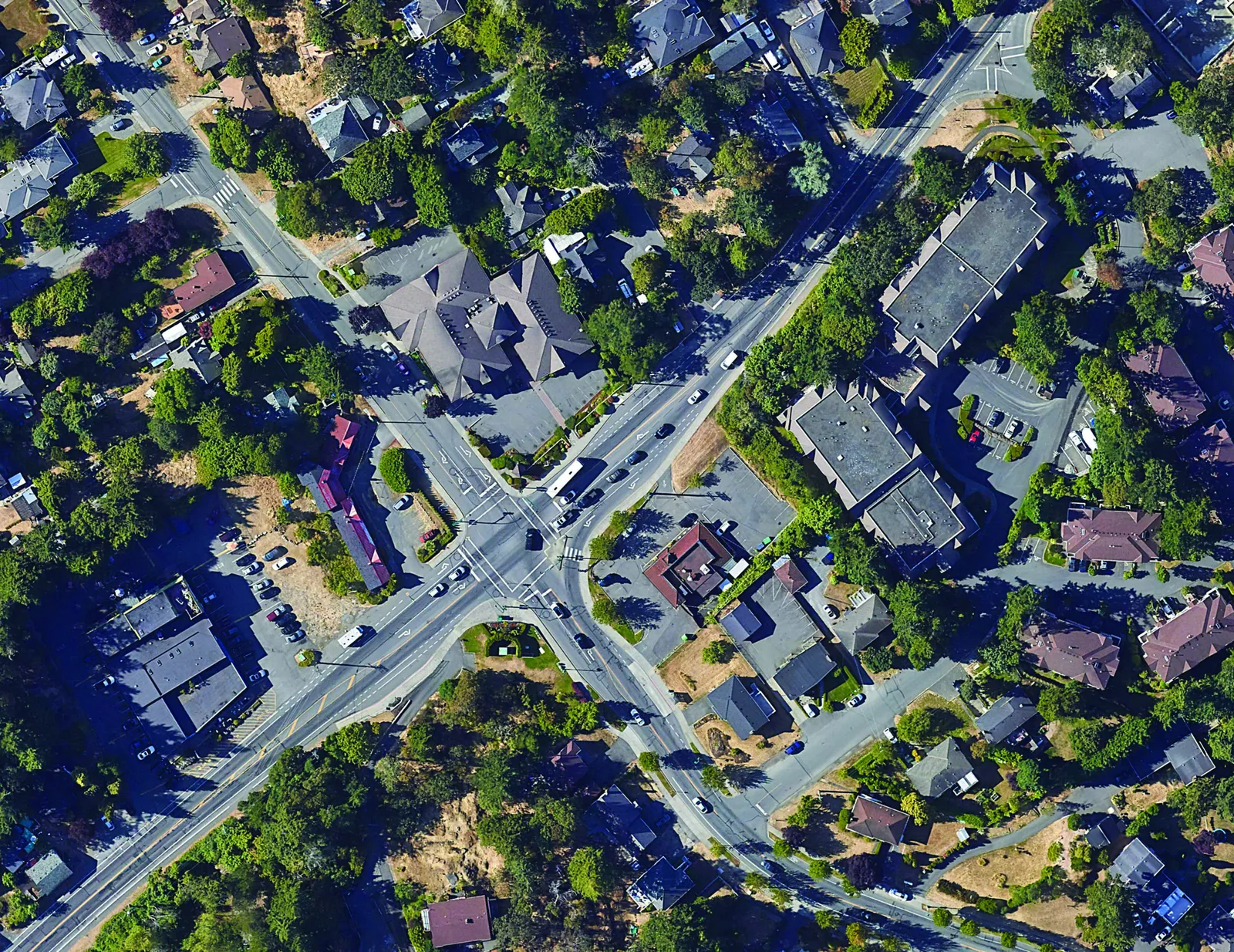 Aerial context map showing the site at 298 Island Highway