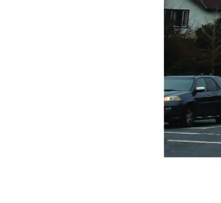Existing streetscape along Island Hwy