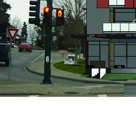 North elevation building code diagram