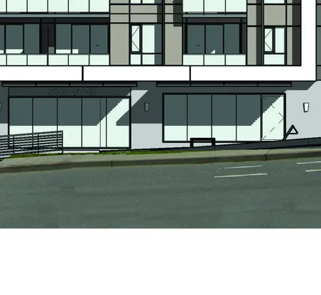 West elevation architectural drawing