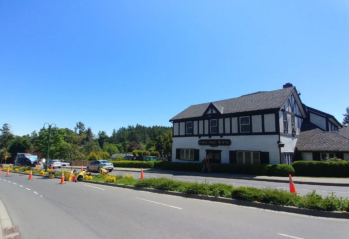 Street photo from View Royal Avenue looking southeast toward the project site