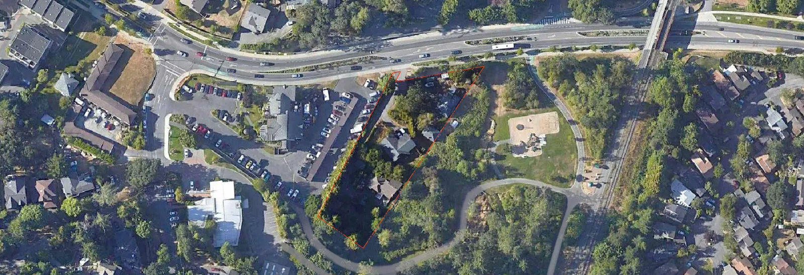 Aerial map of the site with numbered locators for site photos