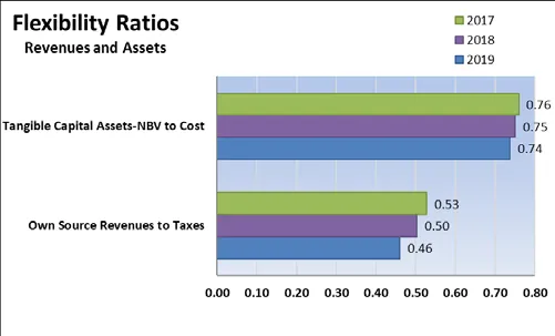 Flexibility Ratios - Revenues and Assets chart