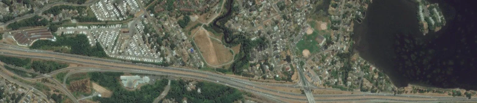 Bottom-left segment of aerial photo