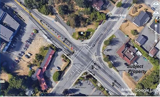 Proposed intersection lane modifications