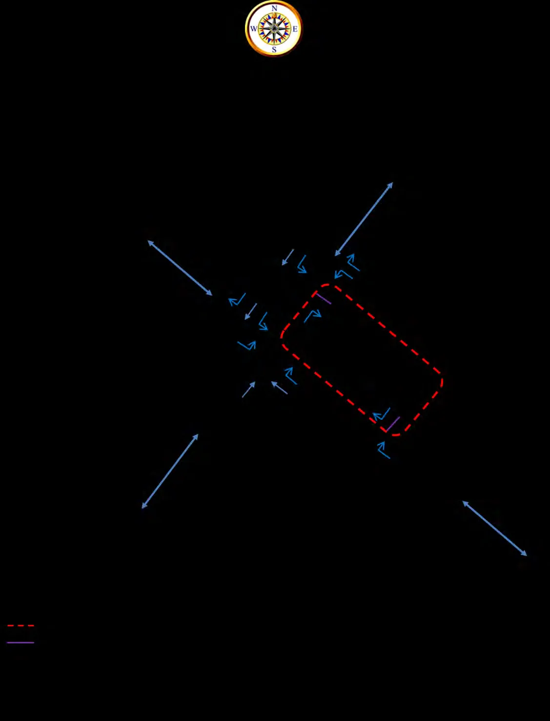 Direction of Approach and Site Access Distribution diagram - Figure 8