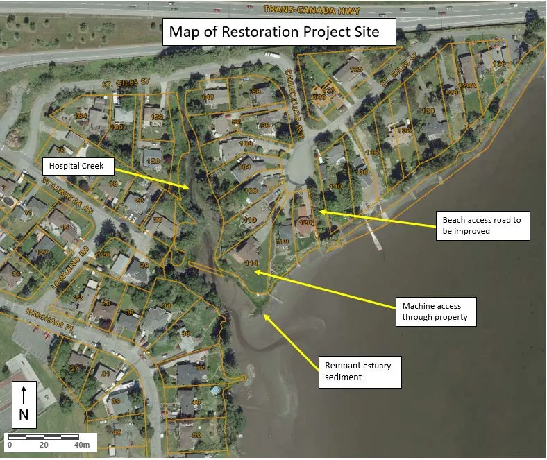 Hospital Creek Beach Map overview