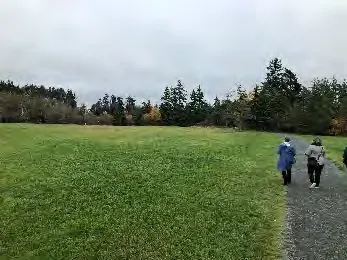Man-made channel east of pump track Jan. 2020