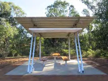 Concrete picnic table example