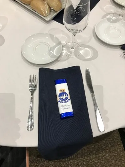 Place setting at an event