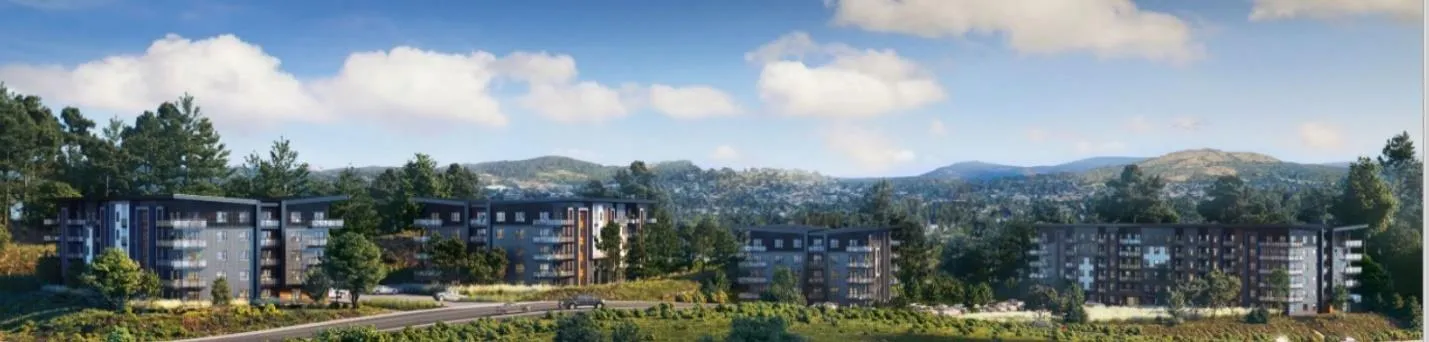 Figure 1. Rendering – along Erskine Lane