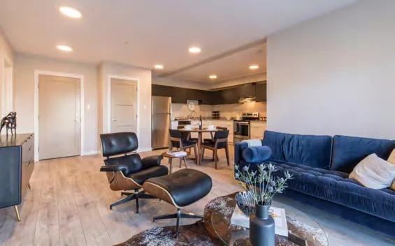 Interior view of a modern apartment living area