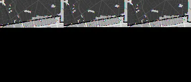 Map detail showing catchment boundary and street grid