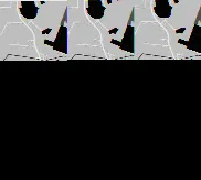 Map detail showing pump station symbol on road