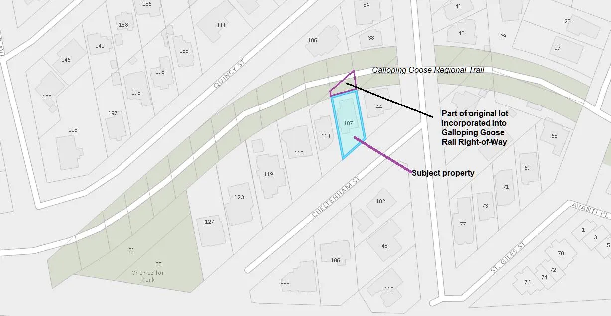 Original lot configuration map