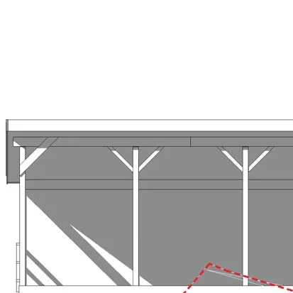Wall and bracing detail