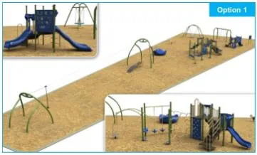 Rendering of playground Option 1