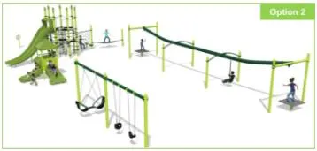 Rendering of playground Option 2