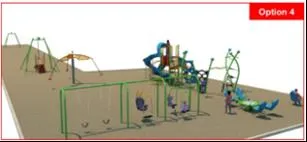Rendering of playground Option 4