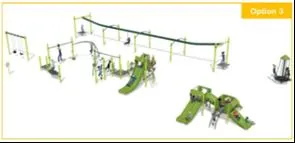 Rendering of playground Option 3