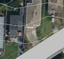 Aerial perspective of the project site and surrounding landscape