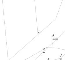 Detail of site survey map showing St. Giles Street