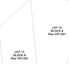 Detail of site survey map with elevations and point markers