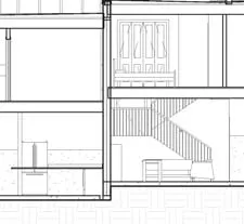 Mid-center interior section of Block A1
