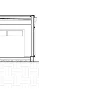Detailed interior section showing multi-level stairs and furniture