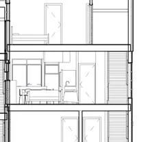 Upper center roof section of Block D1