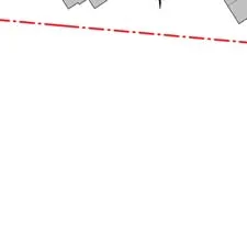 Upper floor interior section showing garage area