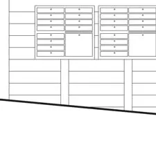 Sloped roof structural detail